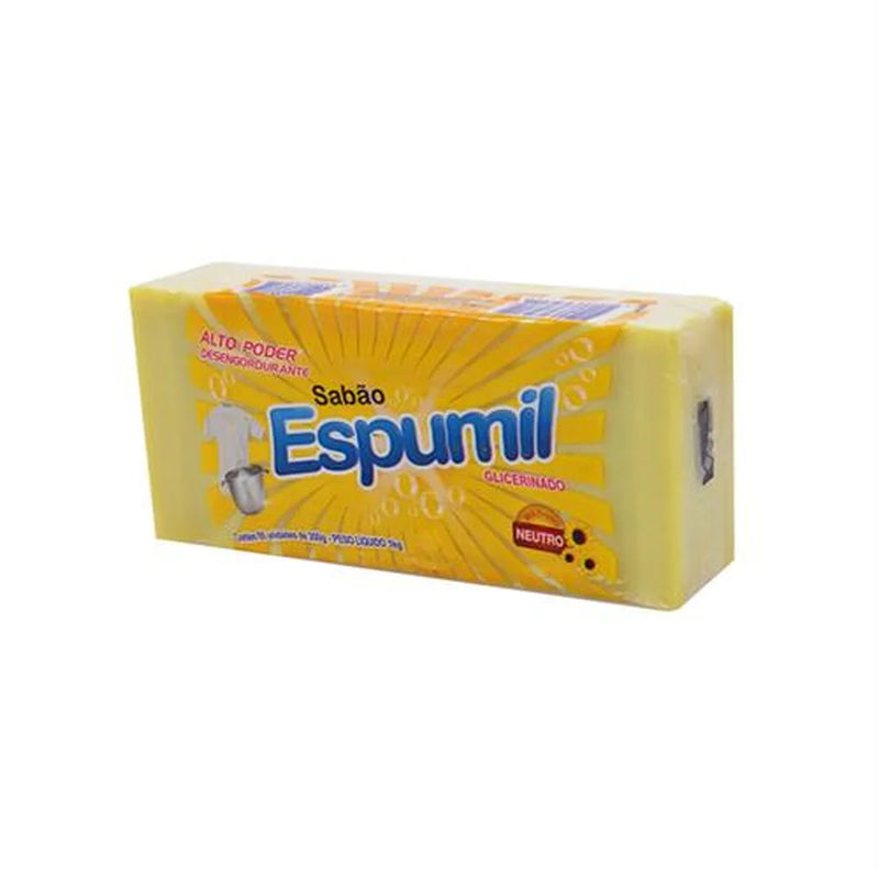 SABÃO EM BARRA GLICER.NEUTRO5X200GR ESPUMIL