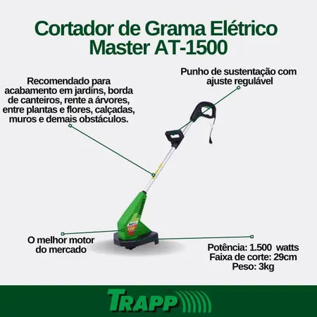 CORTADOR APARADOR DE GRAMA MASTER AT-1500 220V