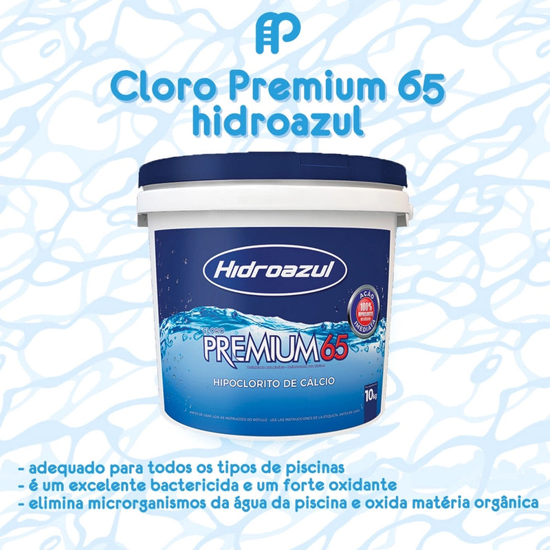 CLORO HIPOCLORITO DE CALCIO 65 10KG HIDROAZUL