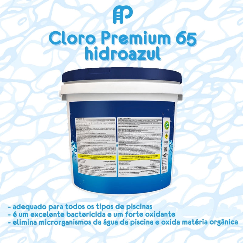 CLORO HIPOCLORITO DE CALCIO 65 10KG HIDROAZUL