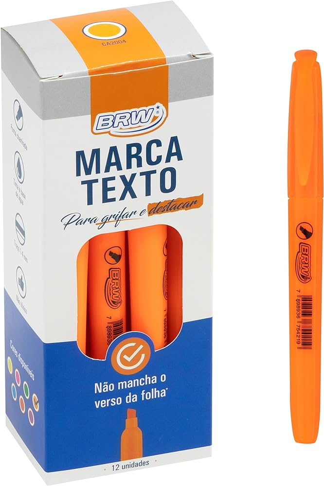 MARCA TEXTO BRW LARANJA