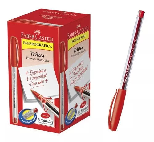 CANETA FABER TRILUX 0.8 BT UN VERM