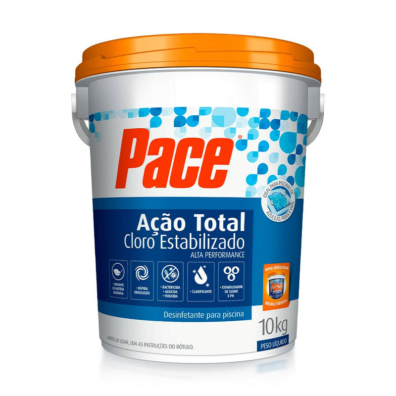 Cloro Pace Ação Total 10kg para Piscina