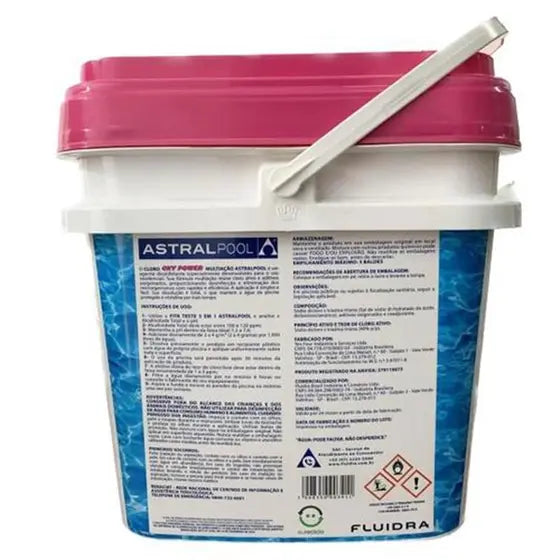 CLORO OXYPOWER MULTIACAO 5 em 1 - ASTRALPOOL 10KG - Astral pool