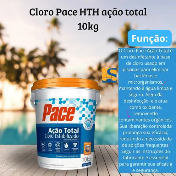 Cloro Pace Ação Total 10kg para Piscina